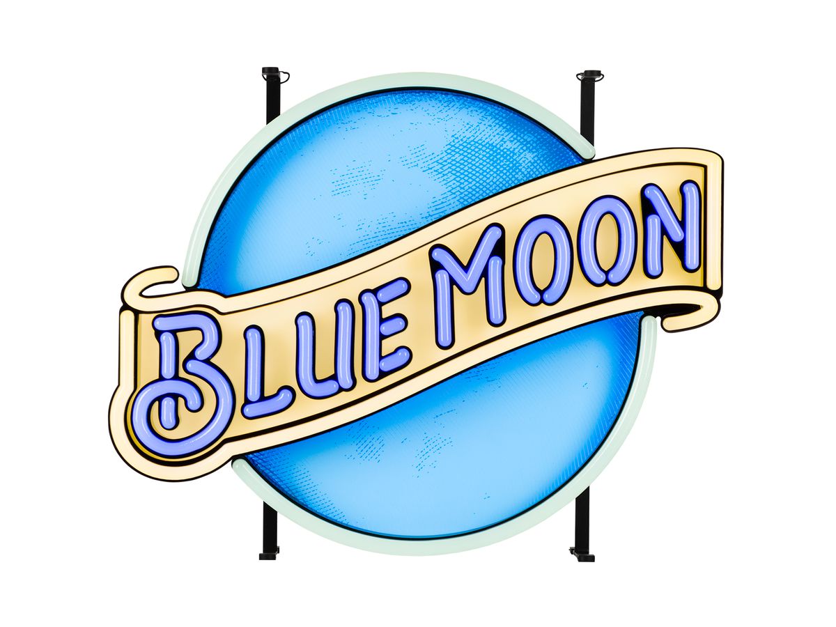 Blue Moon Interior LED NEON Sign