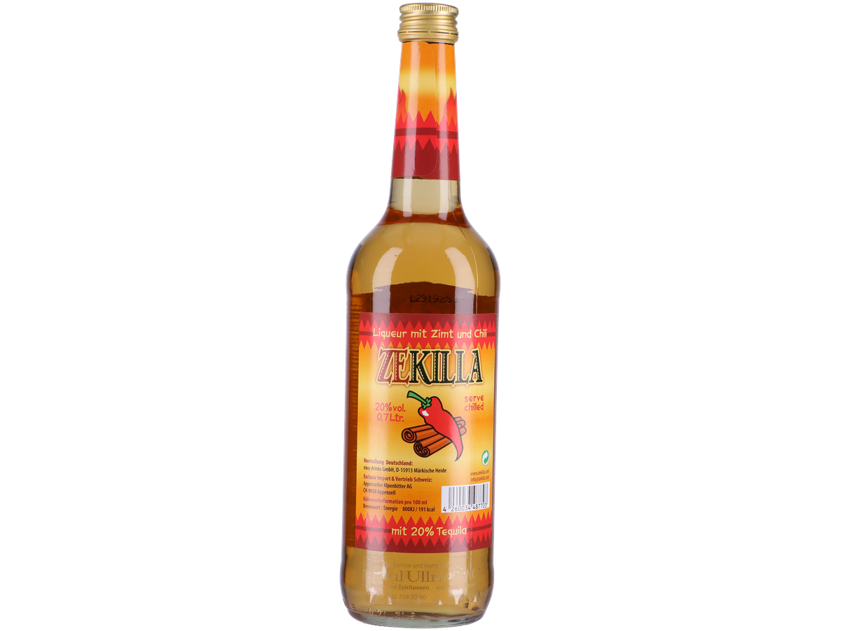 Zekilla Tequila Zimtlikör mit Chilli