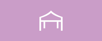 Symbol eines Eventzeltes – Huber Getränkehandlung.