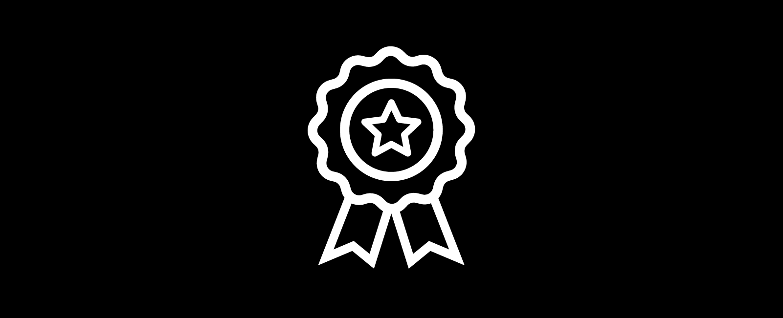 Symbol eines Qualitätssiegels – Huber Getränkehandlung.